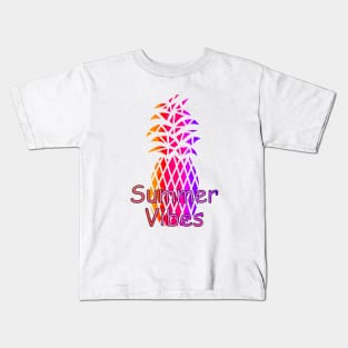 SUMMER Vibes Pineapple Kids T-Shirt